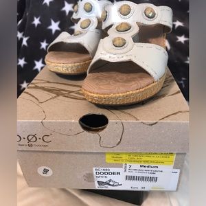 Born Concept Leather Sandals—gently worn